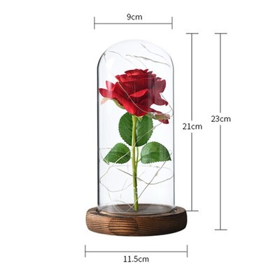 Valentines Day Gift Girlfriend Love Gift Rose LED Light Flow