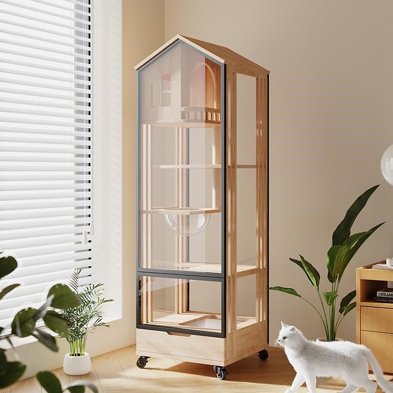 实木猫别墅带厕所不占地小户型豪华猫窝猫别墅两只家用室内大空间,宠物/宠物食品及用品,猫笼子/猫别墅,淘宝优惠券,粉丝福利购,淘宝优惠卷