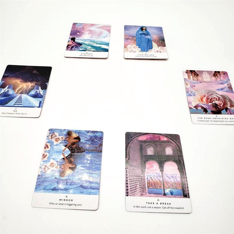 44 Pcs Oracle Tarot Cards Sheets Work Your Light Oracle Card