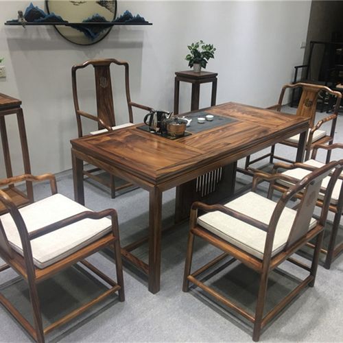 茶桌椅组合新中式泡茶阳台家用功夫喝茶禅意茶台实木茶桌现代简约