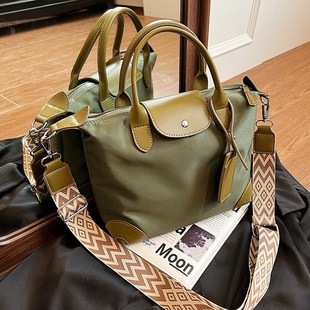 帆布大包包女包2024新款高级感大容量通勤斜挎包学生单肩手提包