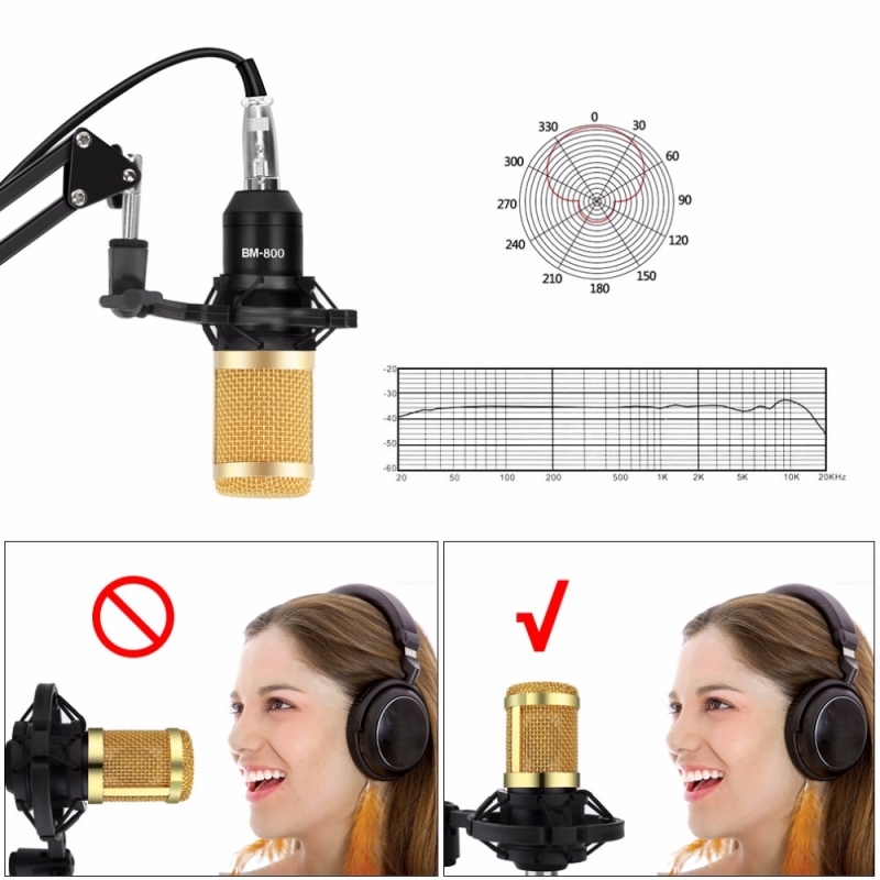 速发Condenser Microphone Studio Recording Karaoke Microphone