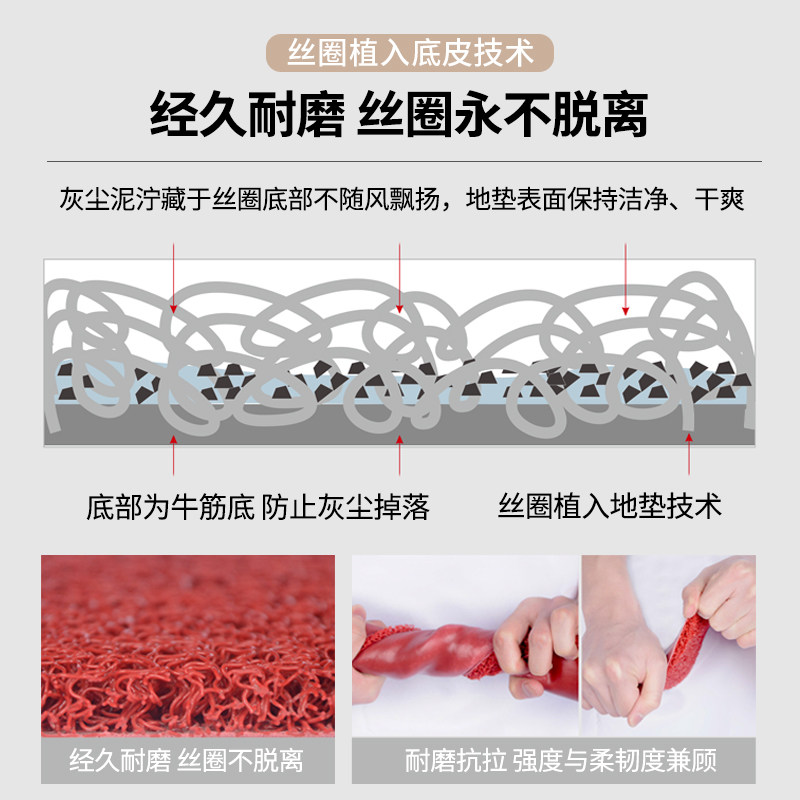 脚垫门垫进门家用入户地垫PVC塑料防水地毯店铺商用环保塑料垫子