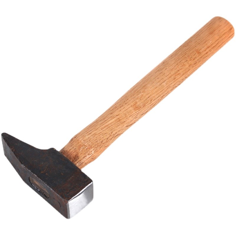 行星工坊铁匠打铁锤精钢平口扁头斩口锤榔头钣金锤木柄鸭嘴钳口锤