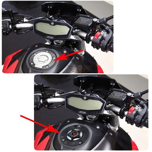 适用雅马哈YZF R1 R3 R6 R15 MT07 MT09 FZ1 FZ6改装铝合金油箱盖