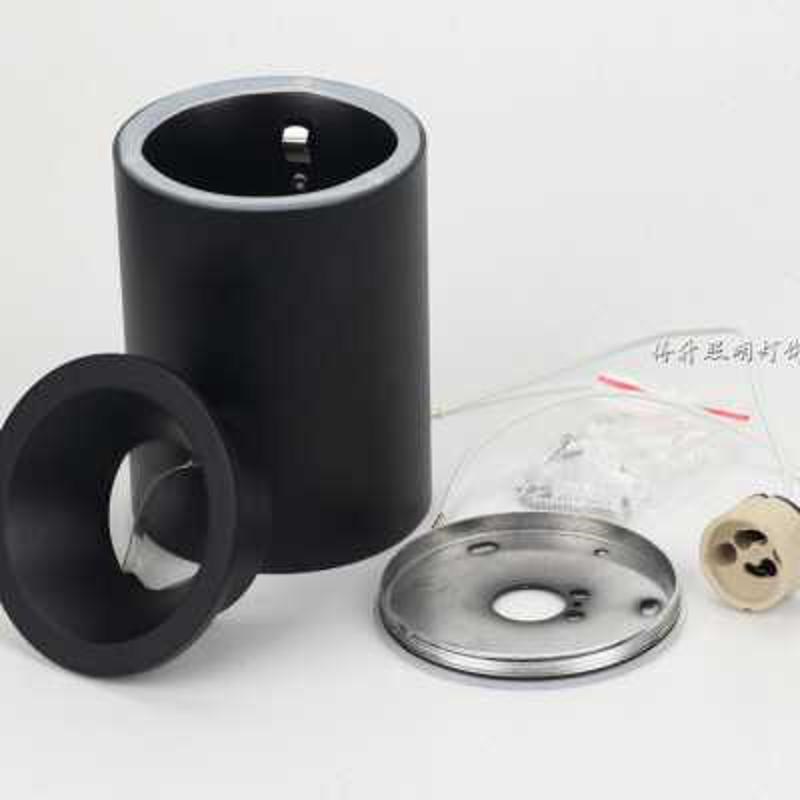 户外防水明装筒灯吸顶式北欧过道阳台灯圆形GU10灯杯免开孔天花灯