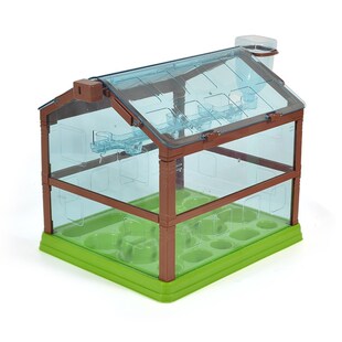 花园营养土实验观P察植物生长玩具礼物 儿童种菜吧迷你阳光房套装