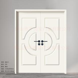 强化复合实木门室内卧室门办公室免漆门025 生态 双开关木门 环保