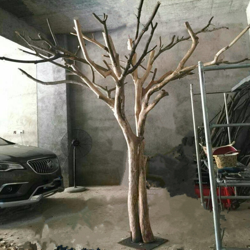 枯树树干 假树干造型树杈干枝装饰树干咖啡厅枯树Y干支树枝定制