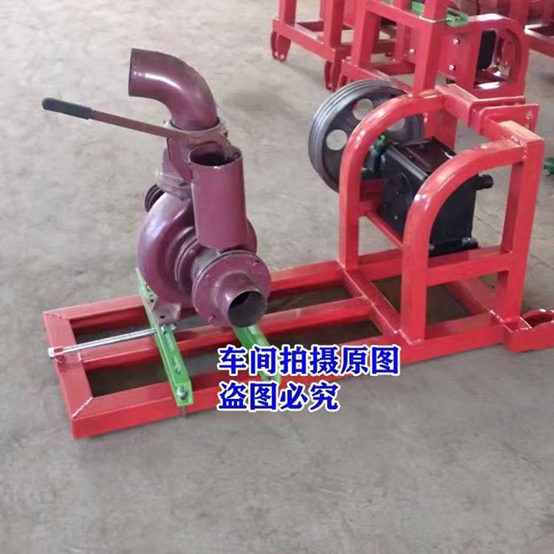 拖拉机带抽水泵农田灌溉离心式喷灌泵多功能发电机后输出带座架