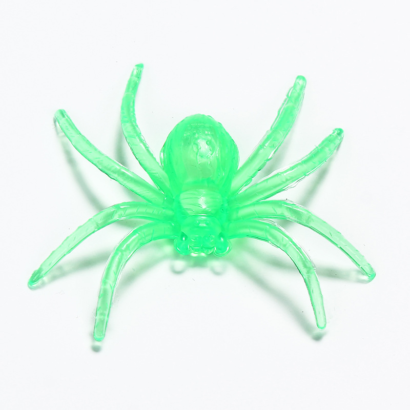 推荐Halloween Props Luminous Spider Trick Scary Toy Simulati