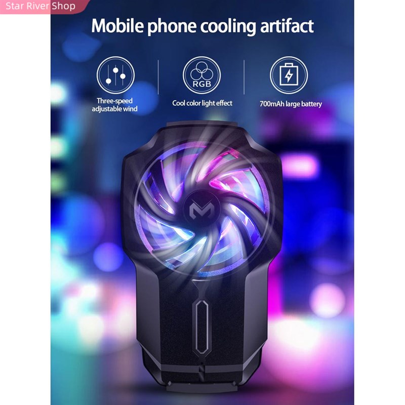 网红Portable Mobile Phone Radiator Phone Cooling Fan Case DL