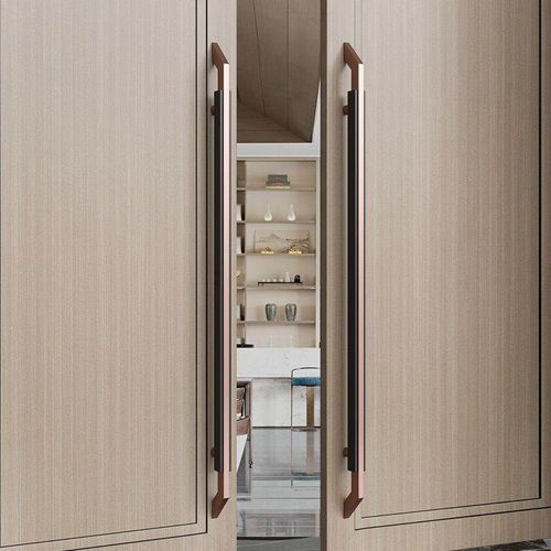 高档有框玻璃大门拉手不锈钢商店铺酒店餐厅包厢实木推拉门门把手