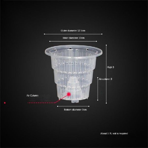 Hard Flowerpot Transparevit solor Plant Cup Breathable ReCnn