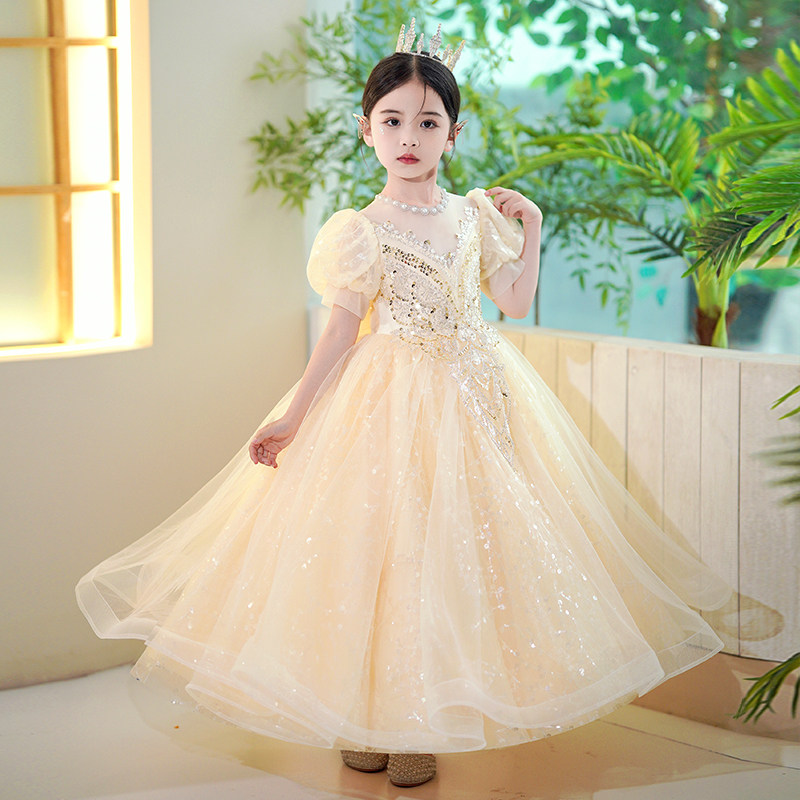 新品女童夏季连衣裙2023夏装新款儿童礼K服公主裙夏洋气小女孩裙