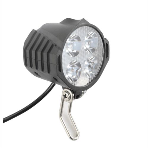电动车自行车代驾车超亮LED四灯珠36V48V60V车前灯带喇叭通用防水