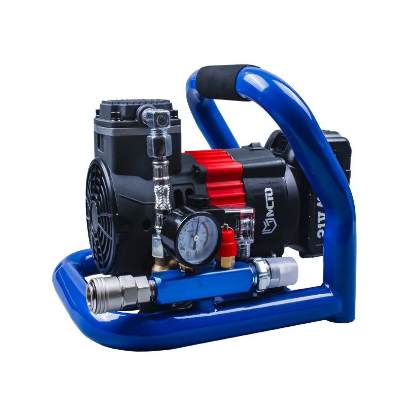 无刷锂电空压机充电式便携小型电动打气泵无线户外木工空气压缩机