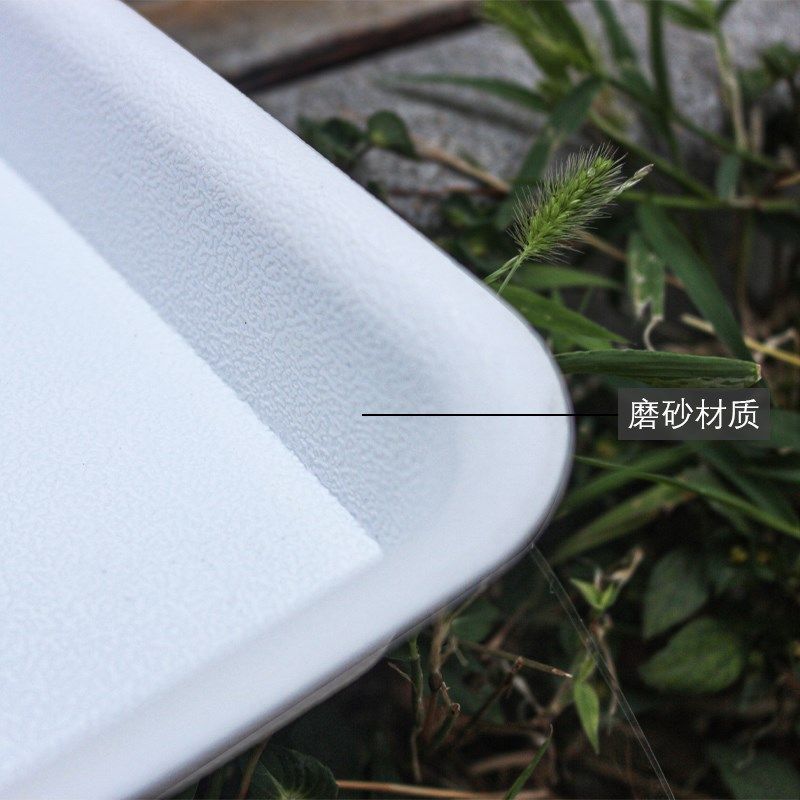 加厚款正方形花盆接水底座托盘树脂高档花托大号地垫防漏水塑料