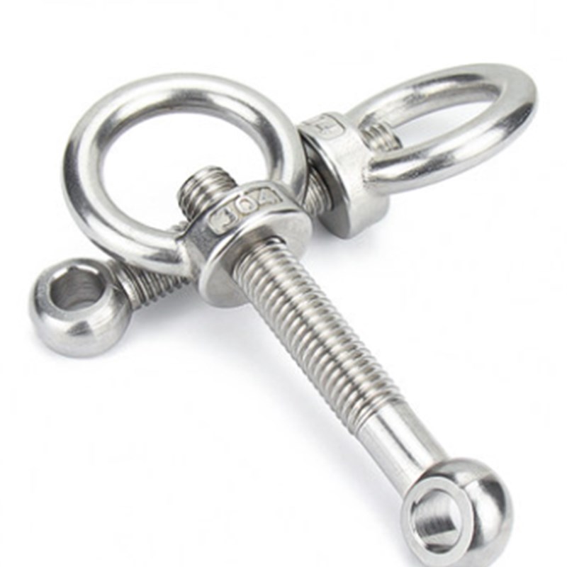 30套装活M5节眼螺帽鱼活形螺栓不锈钢结吊环螺母活接环40+螺丝M3