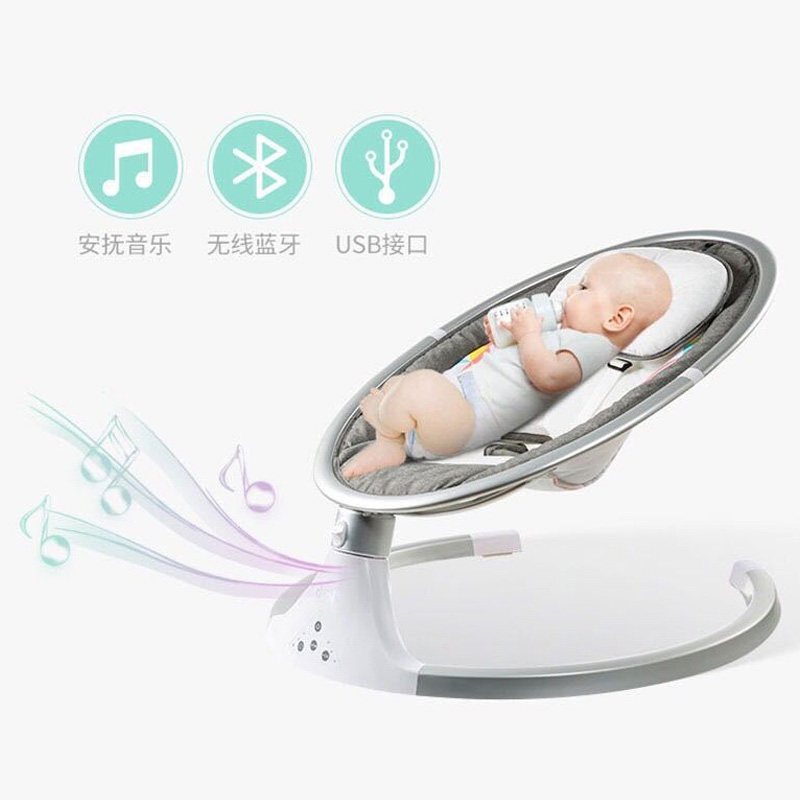 哄娃神器婴儿摇摇椅新生儿摇摇床宝宝电动摇篮带娃哄睡躺椅安抚椅