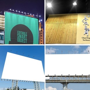 led门牌射灯logo户外招牌探照投光灯店铺门面照明商用门头广告灯