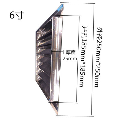 急速发货风罩暖气排外扇不m锈罩防雨钢通风气墙罩出百叶窗口中央