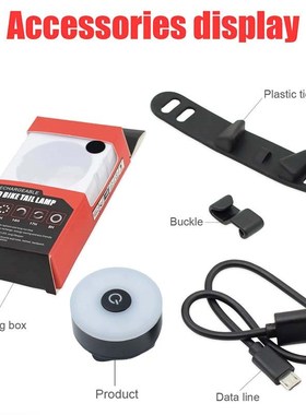 Bike Light Rear USB Rechargeable Mini Bicycle LED Taillight