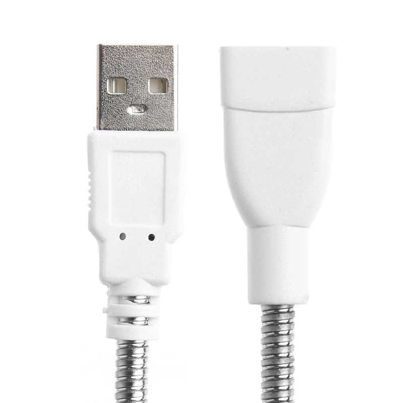 网红Flexible Metal Hose Power Supply USB Adapter Cable Exten