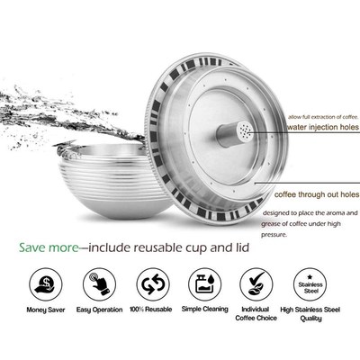 ICafilas Stianless Steel Reusable SmallCP  Nespresso Vertuo