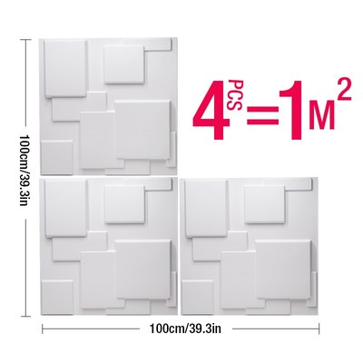 50x50cm 3D wall panel Simple abstraction concave Art wall st