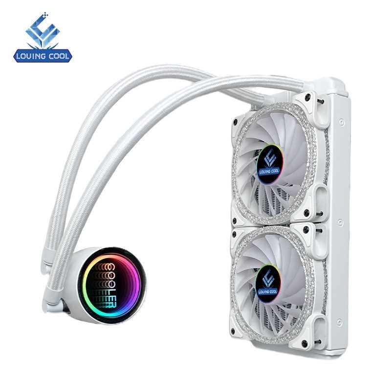 cpu水冷散热器分体式水冷头240水冷机箱电脑风扇12cm