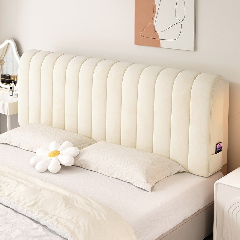 奶油风床头软包靠背2024新款榻榻米万能床靠背垫定制加厚床头靠垫,居家布艺,床头靠垫,淘宝优惠券,粉丝福利购,淘宝优惠卷