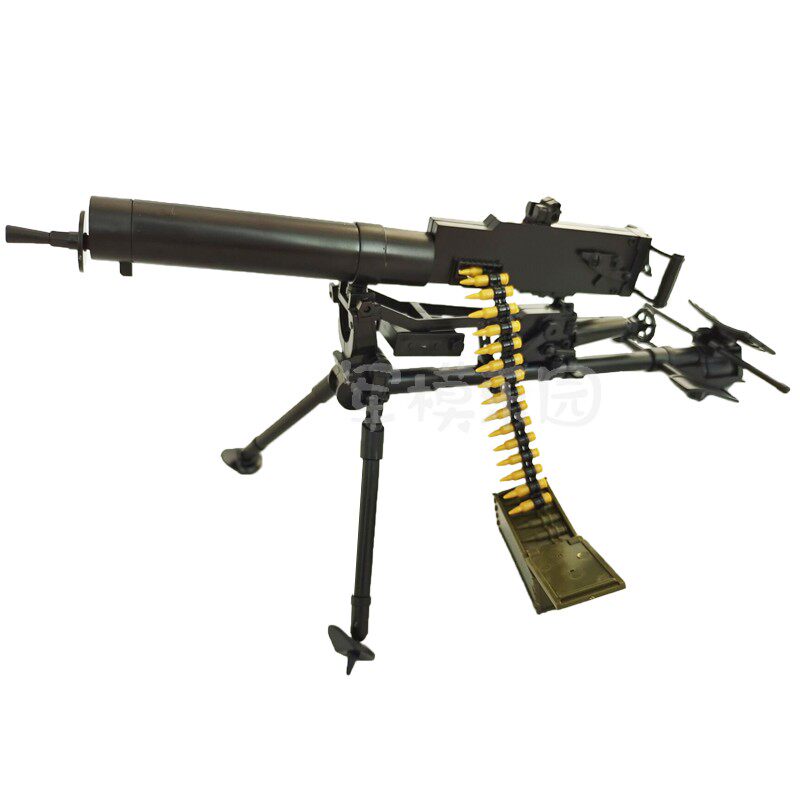 4d拼装马克沁重机枪1/6兵人中国抗战24式军事兵人武器模型玩具