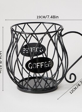 欧式铁艺家居咖啡伴侣o收纳咖啡店前台开放式展示架咖啡胶囊收纳