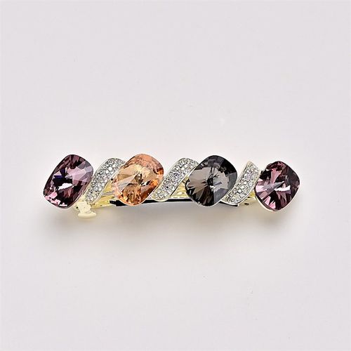 高级感水晶发夹头饰后脑勺顶夹半扎成人发卡简约气质中号弹簧夹