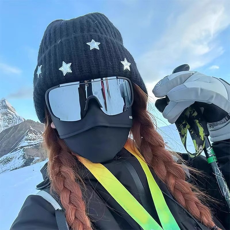 复古超大框户外骑行登山滑雪防风护目镜墨镜防晒连体太阳眼镜男女