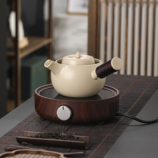 白茶专用电陶炉茶具 陶壶围炉煮茶器罐罐茶侧把茶壶陶瓷煮茶壶套装