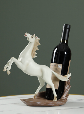 创意摆件北d欧现代红葡萄酒架酒柜客厅装饰品摆设工艺品礼物酒架