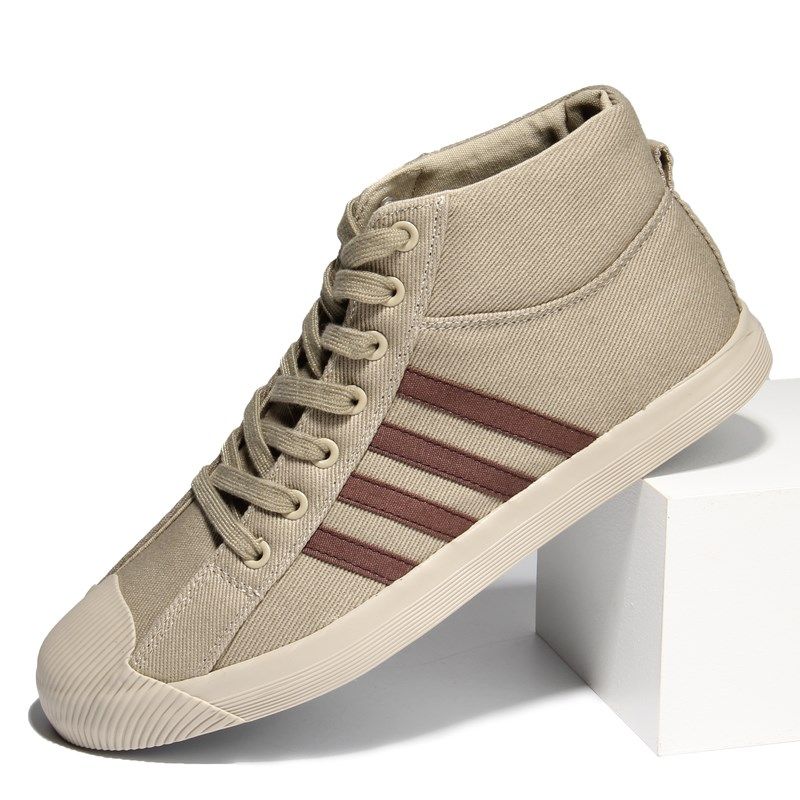 中帮帆布鞋男高帮布鞋男士休闲鞋子板鞋男鞋春季新款韩版潮流,流行男鞋,帆布鞋,淘宝优惠券,粉丝福利购,淘宝优惠卷