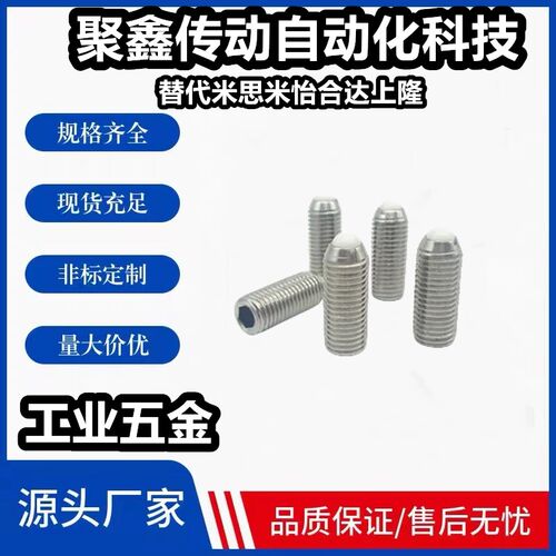 NSZL/NSXL3/4/5/6/8/10/12/16 树脂头球头柱塞 不锈钢波珠螺丝