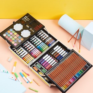 儿童画笔套装绘画工具用品蜡笔画画水彩笔套装学生幼儿园礼物六一