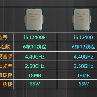 H610台式 带核显i5 选配华擎B660M 机电脑CPU主板套装 12400散o片