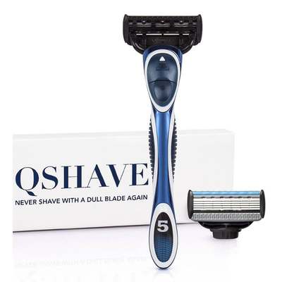 速发QAVE Blue Series 5Layer USA Blade Manual Razor Men avin