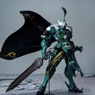 摩动核威远式将军套披风配件黑金款机E甲模型diy长枪武器头发改件