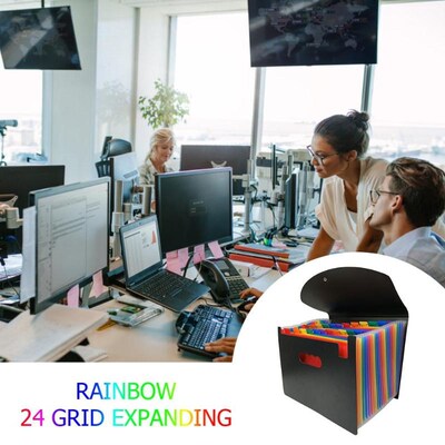 12/24 Pocket Classified File Folder A4 Organizer Portable Bu