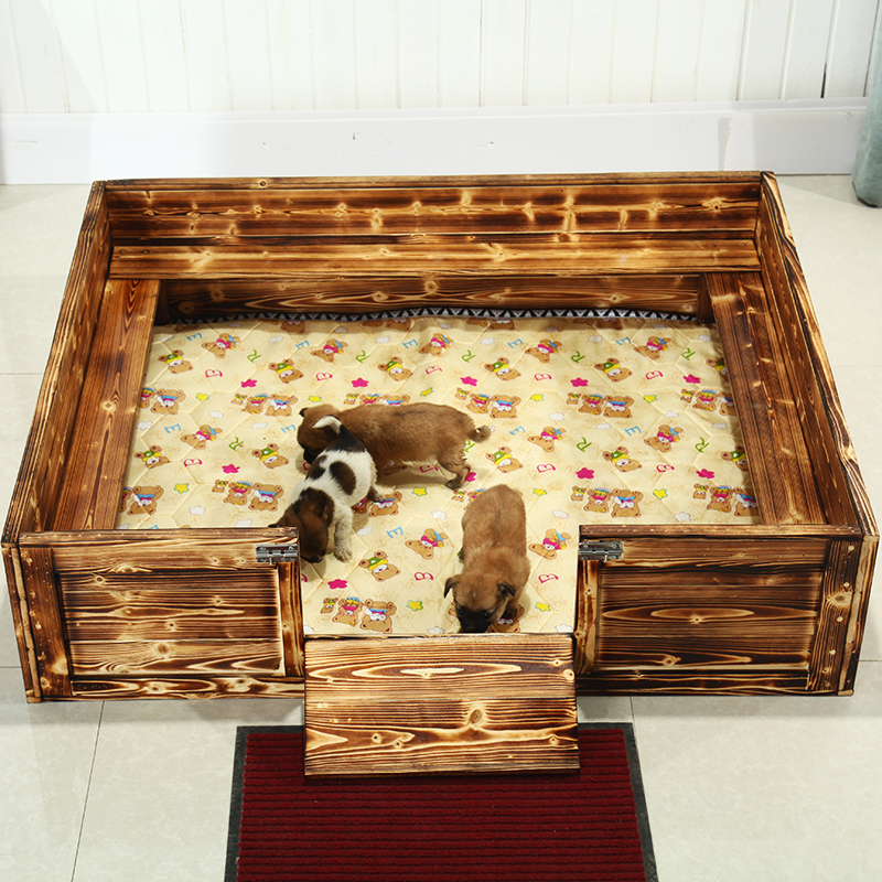 防压实木狗产床狗窝猫窝宠物窝猫产房狗产房猫产床v宠物产箱幼崽