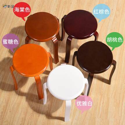 古筝凳子单人练琴实木圆凳家uHF801用厅餐圆形柚加固琴登子木凳子