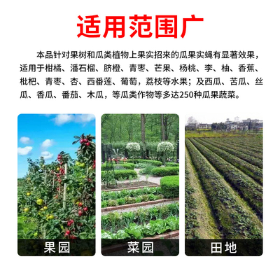 新品瓜果实蝇诱粘剂果树果园昆虫杀果蝇药黄板粘O蝇板针蜂引诱剂