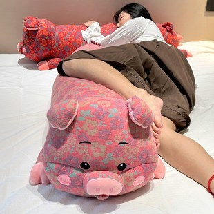 三层纱猪猪公仔玩偶抱枕女生睡觉专用床上夹腿抱睡可拆洗毛绒玩具