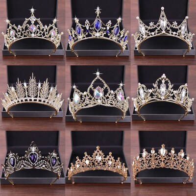New Wedding Hair Accessories Crystal Tiara For Brides Crown